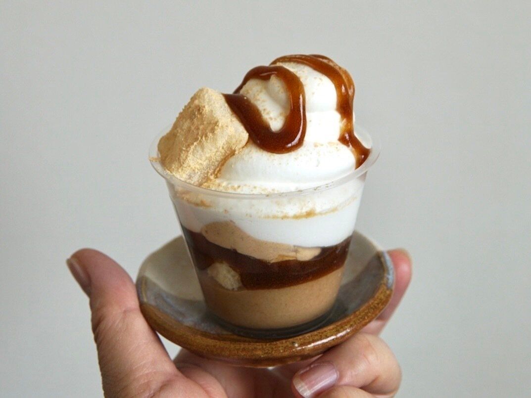 Uchi Café×桔梗屋　ソフトクリーム風パフェ