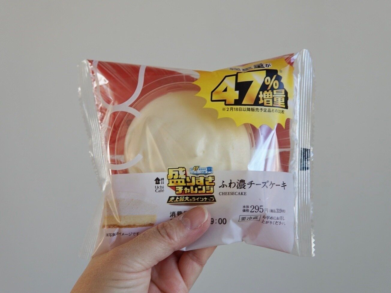 盛りすぎ！ふわ濃チーズケーキ