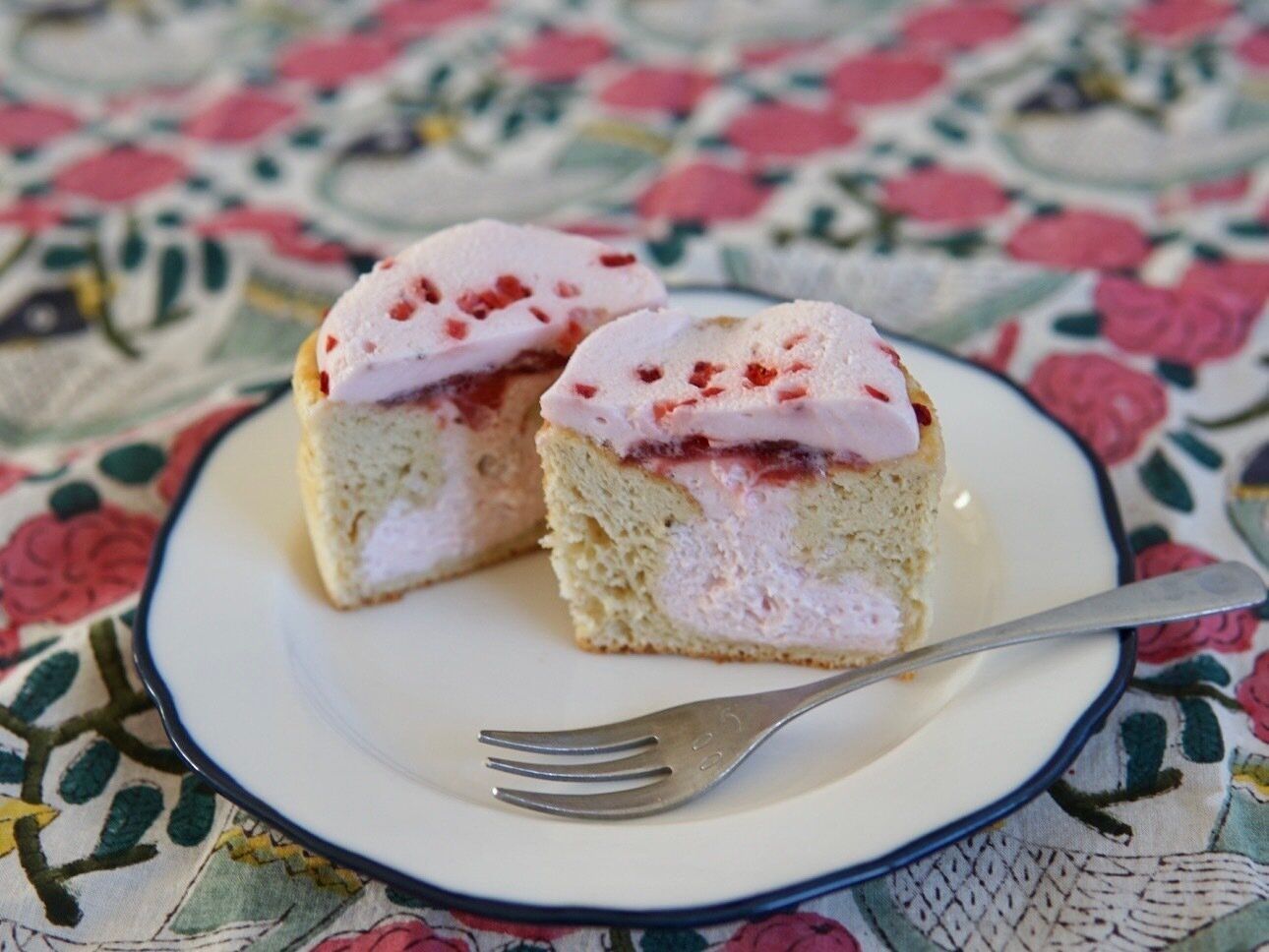 いちごとバナナのスフレマフィン