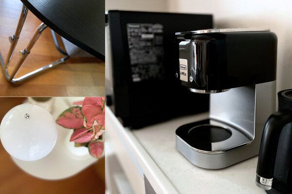 ステンレスの小物を取り入れたインテリア例