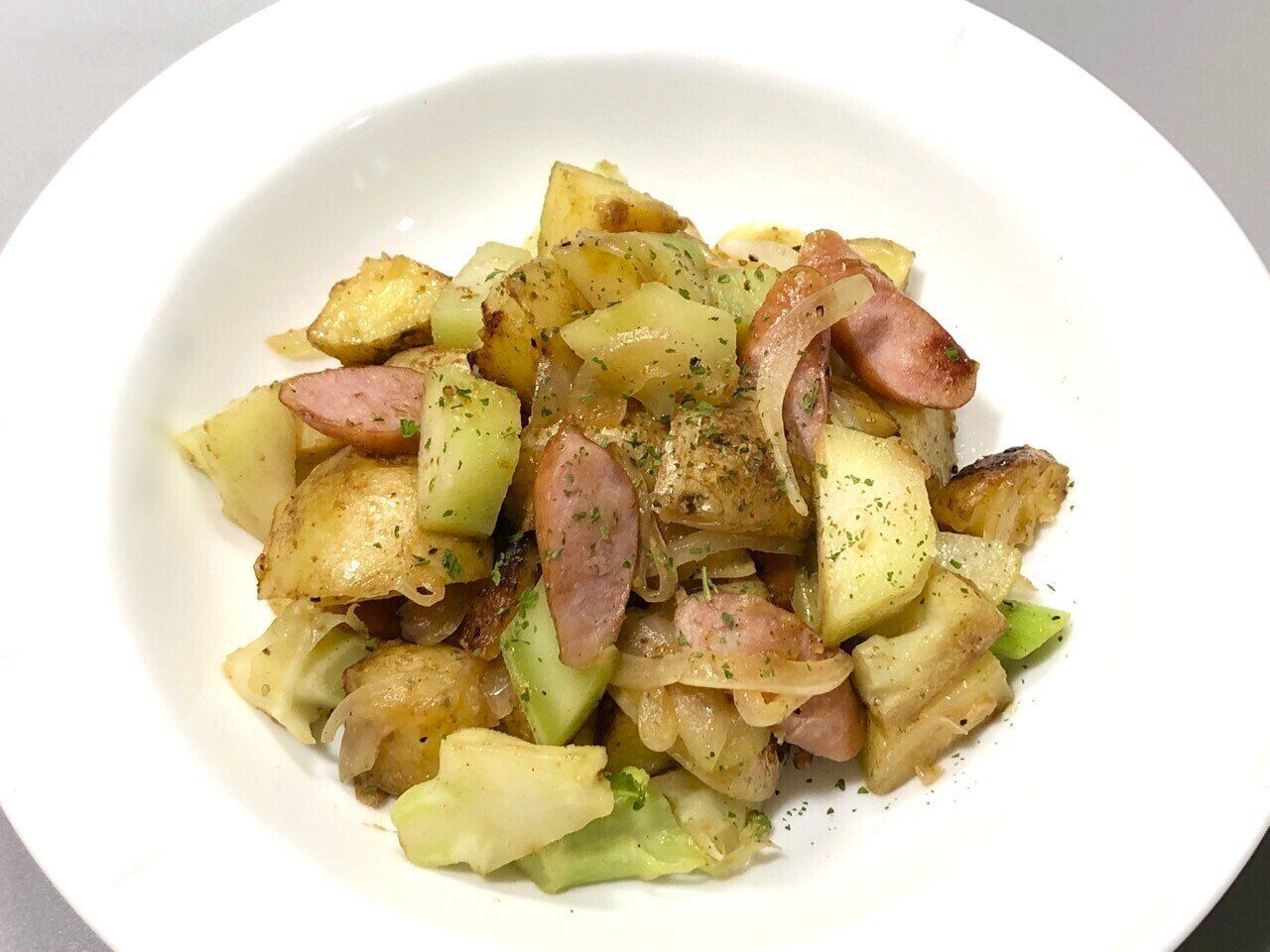 ブロッコリーの芯を入れたジャーマンポテト