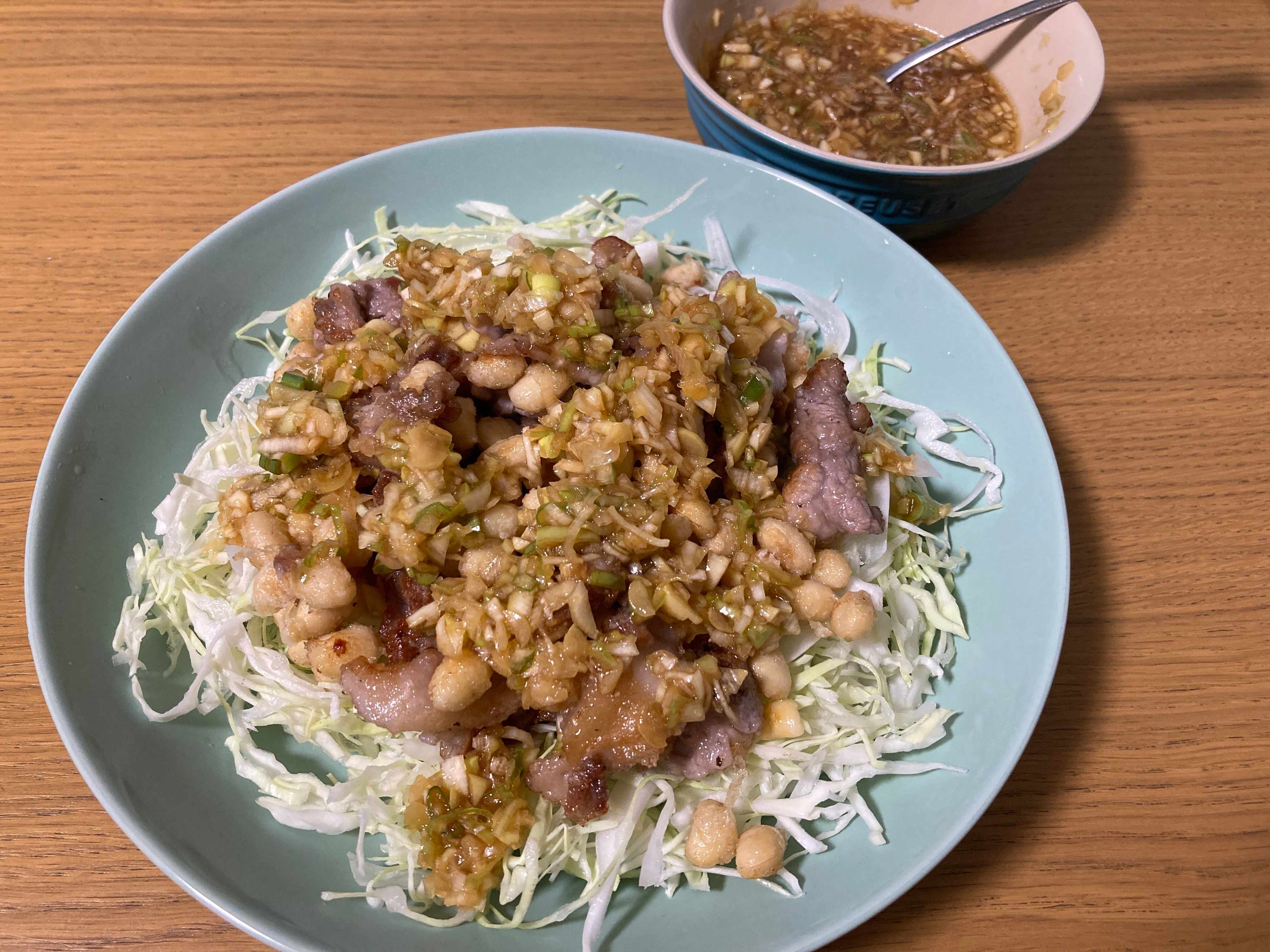 豚こまと大豆で作る油淋豚