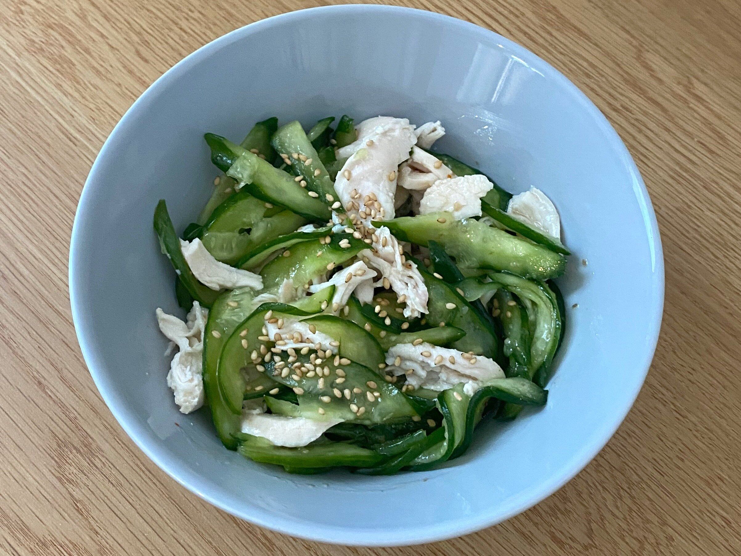 あえるだけ中華万能だれで作った和物