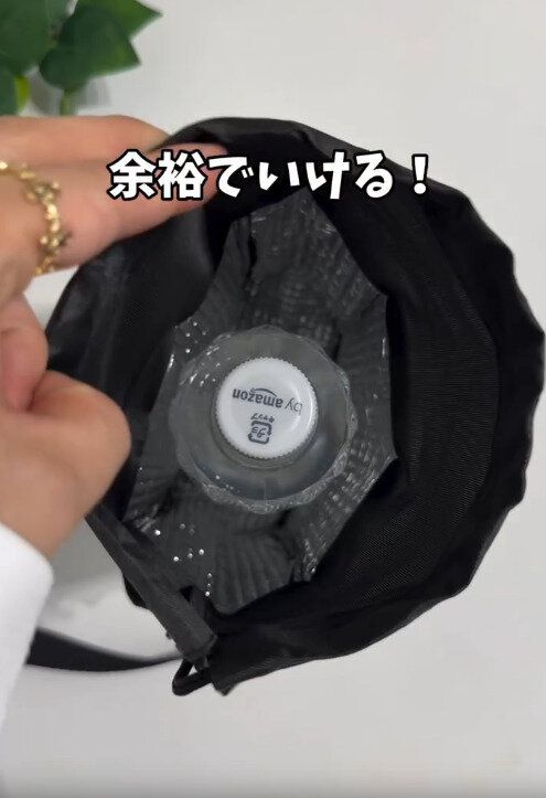 【ダイソー】ペットボトルを入れても余裕の大きさ