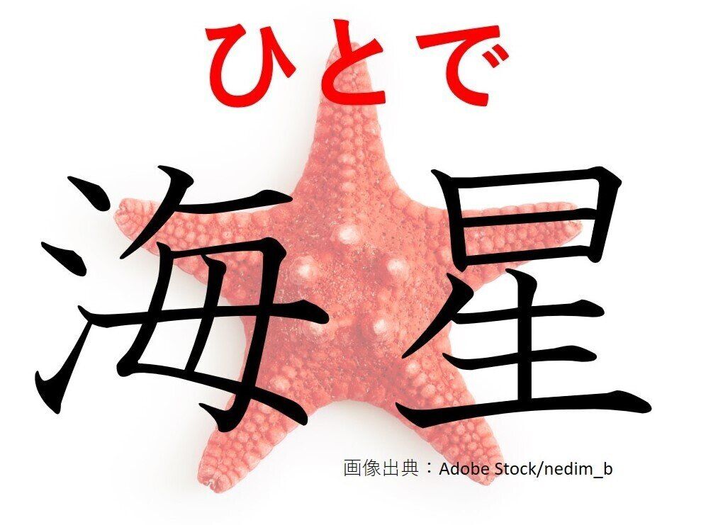 【難読漢字クイズ】キラキラ光ると思いきや…!?「海星」はなんて読む？