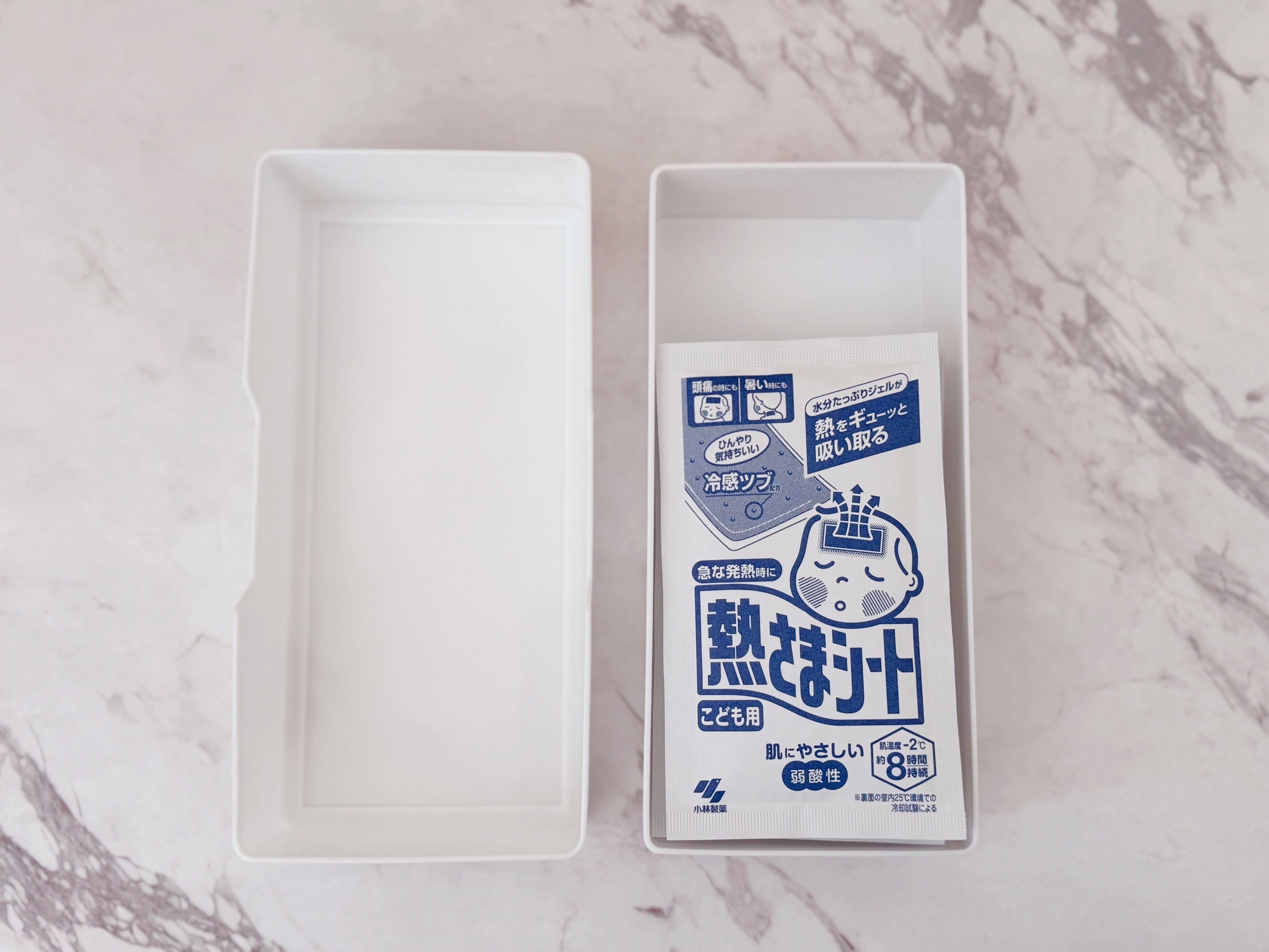 1.冷却シートの収納に