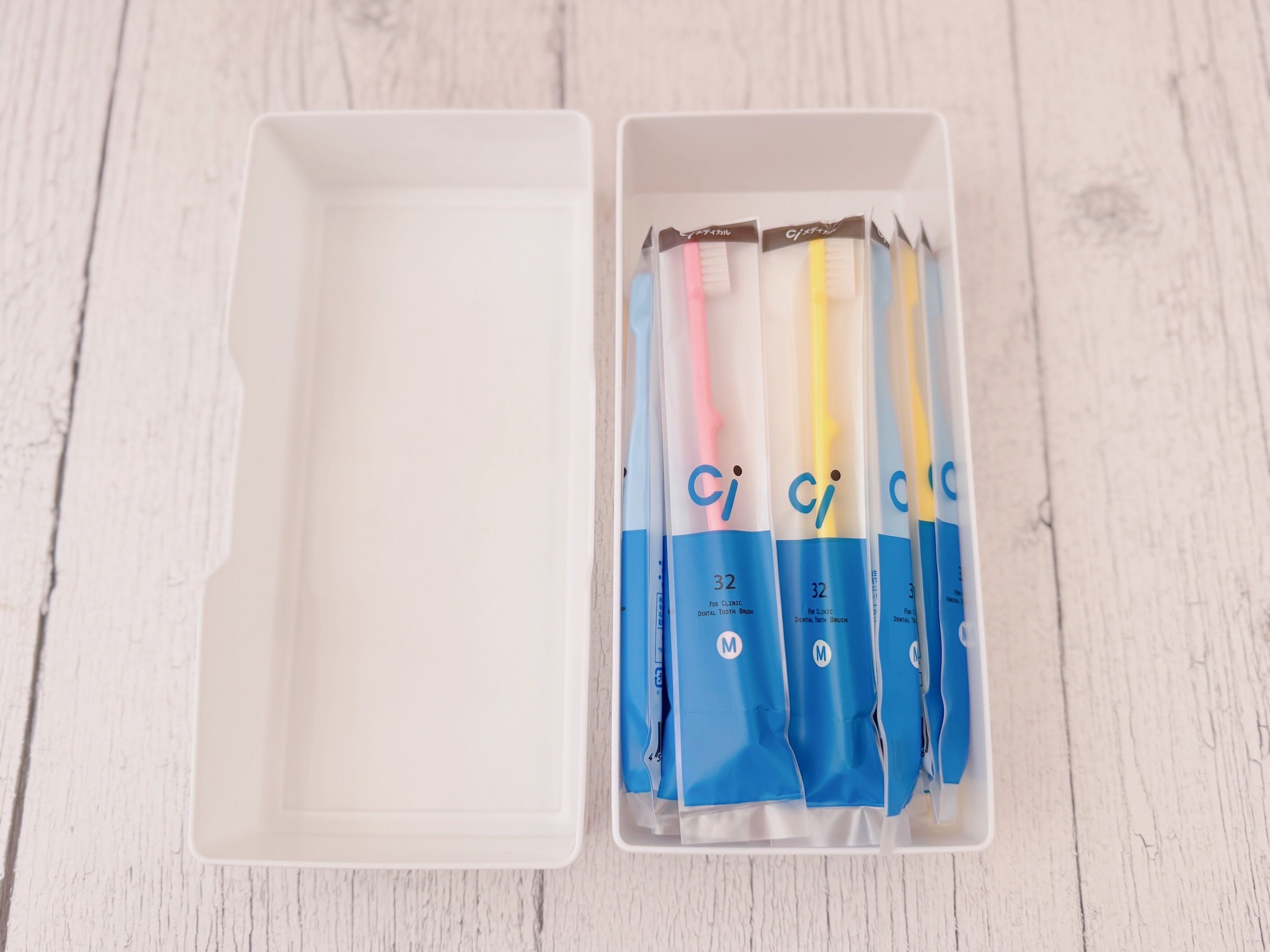 2.歯ブラシストックの収納に