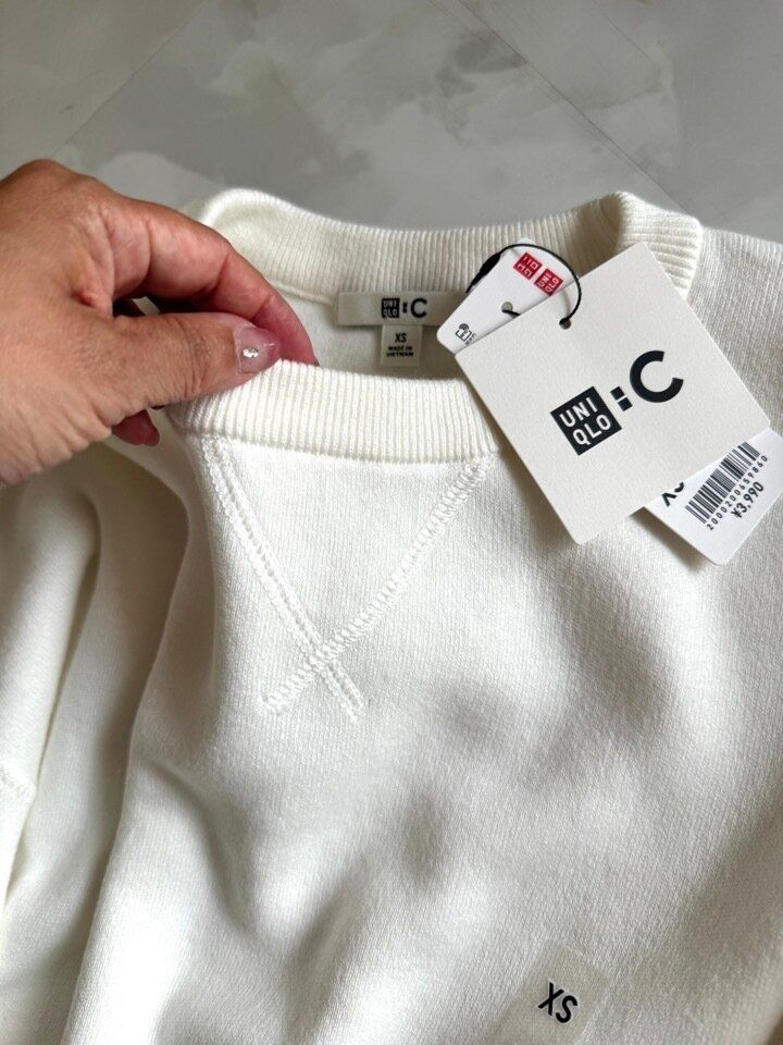 ユニクロシー　スムースコットンクルーネックセーター