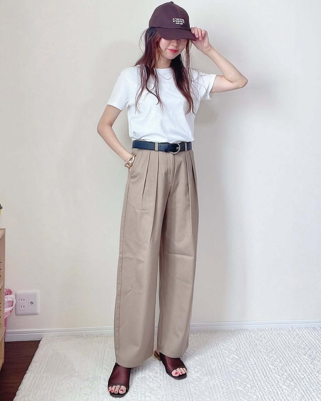 GU チノバレルレッグタックパンツ