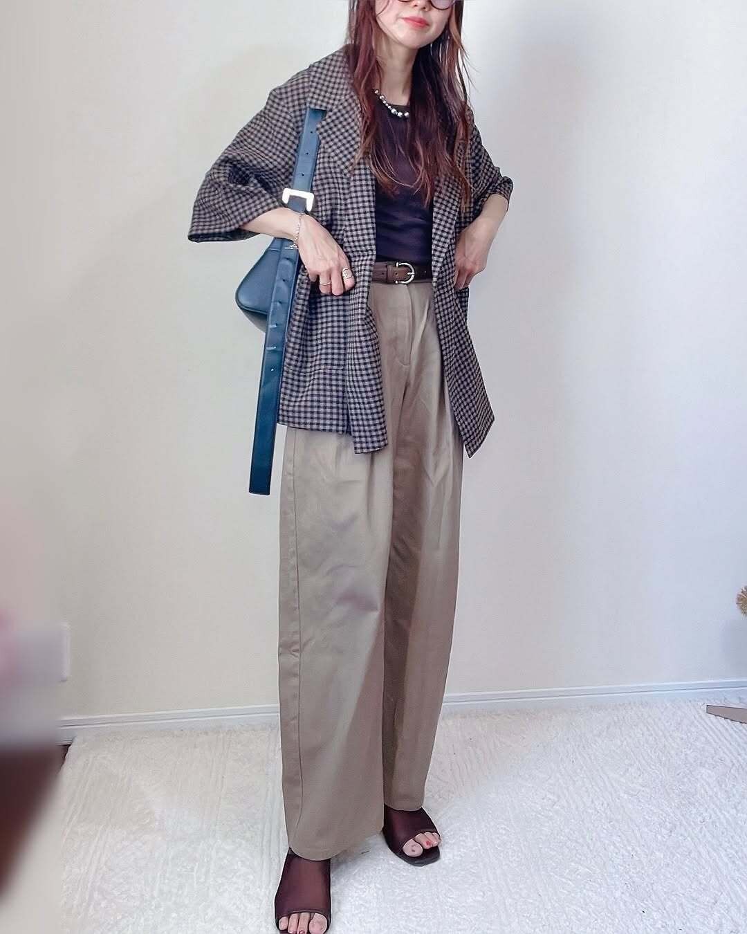 GU チノバレルレッグタックパンツ