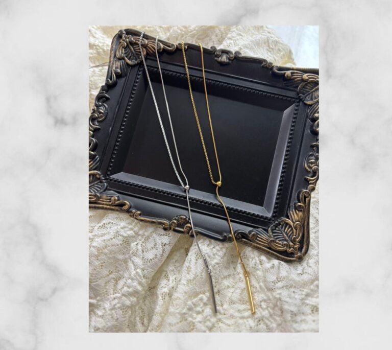 【しまむら】649円ロングネックレスはステンレスで錆びにくい！シンプルコーデに大人の気品をプラス