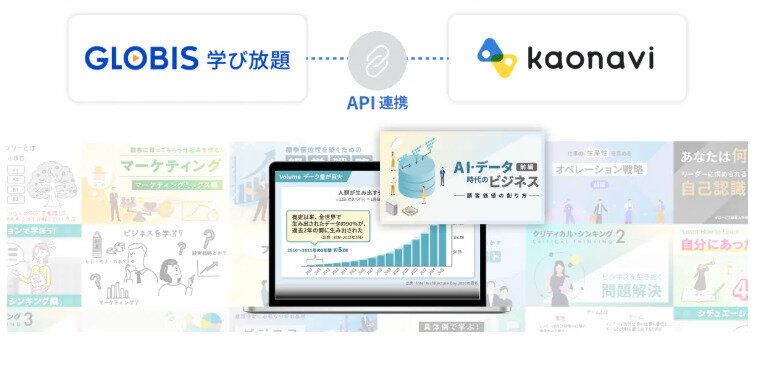Topic2.「カオナビ」に「GLOBIS 学び放題」の学習コースが連携