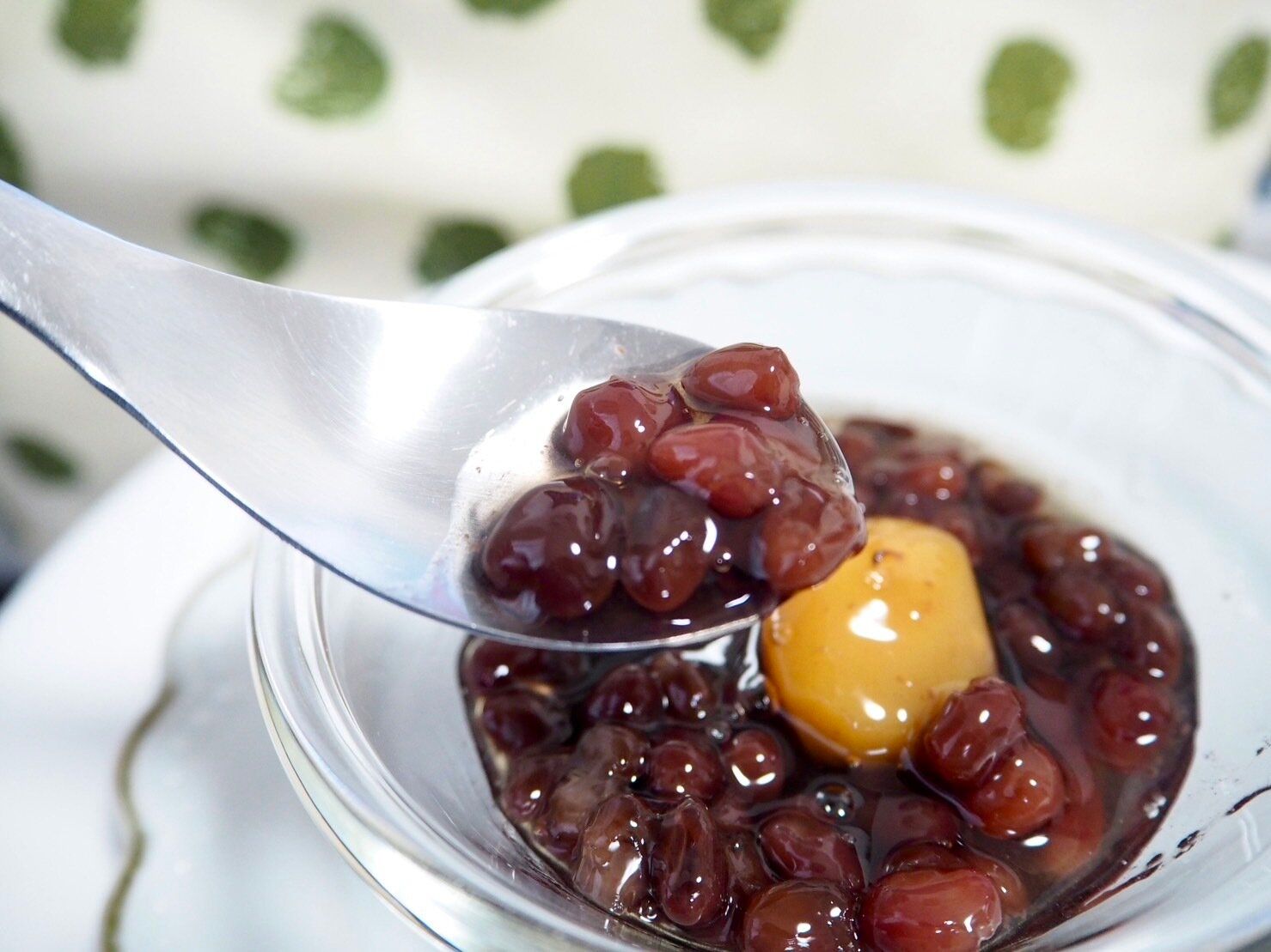 シャトレーゼ「白州名水 栗ぜんざい」開封後写真