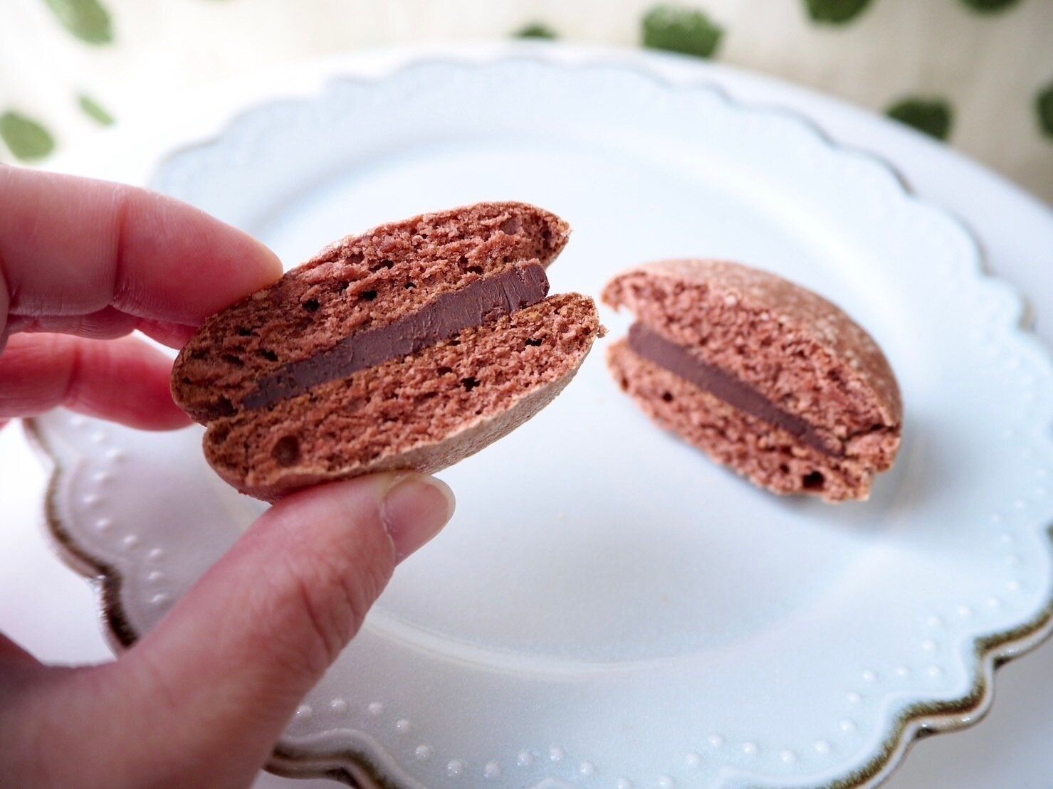 シャトレーゼ「ボンボンマカロン10個入」断面写真