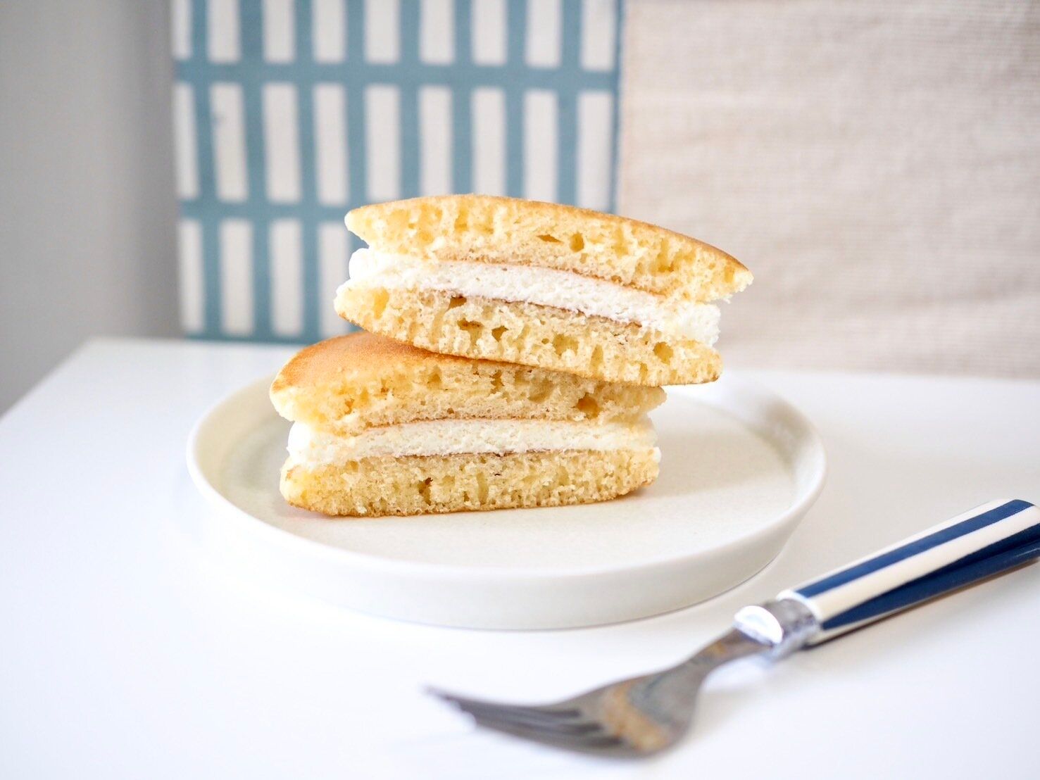 シャトレーゼ「フランス産クリームチーズパンケーキ」断面写真