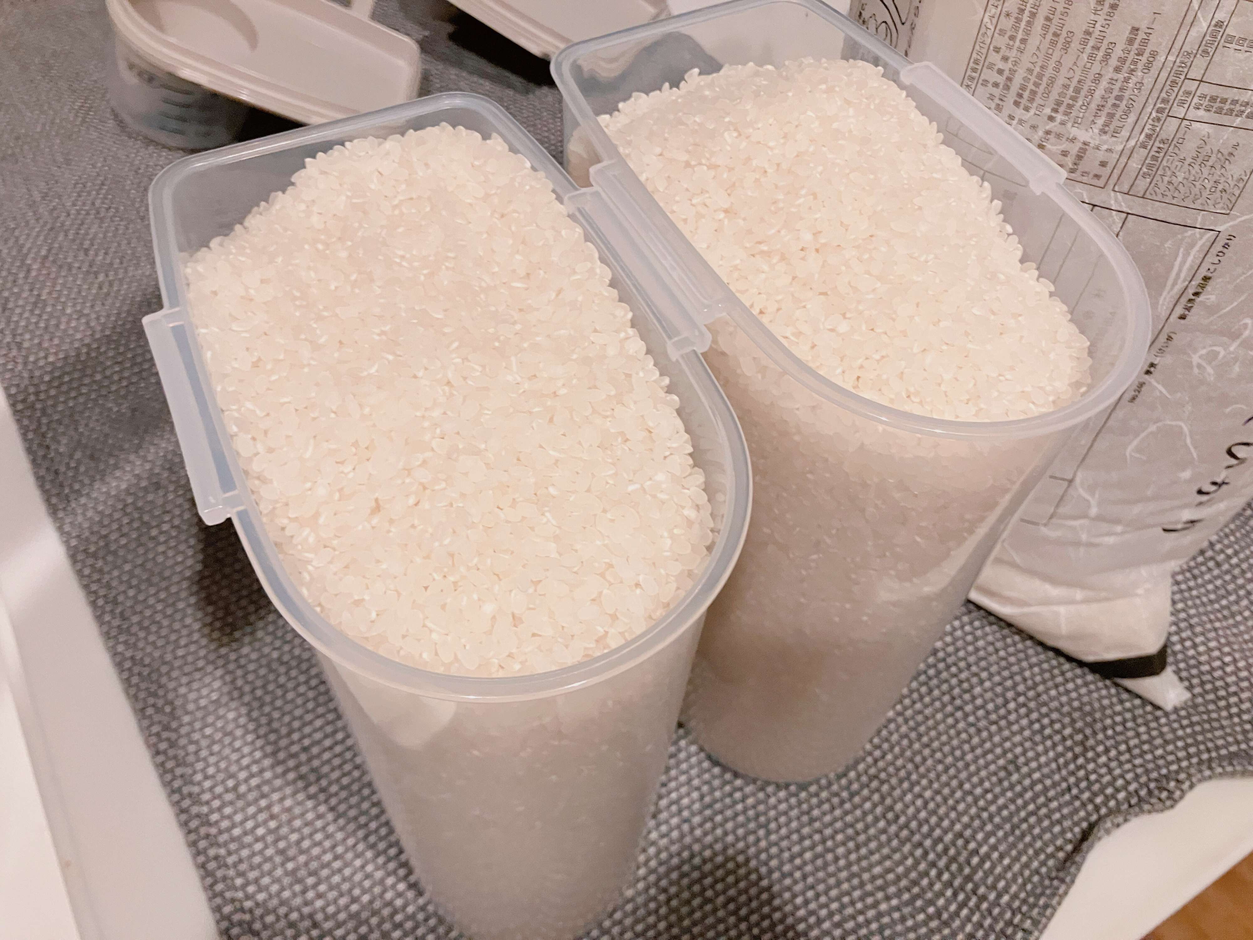 米びつ詰め替え