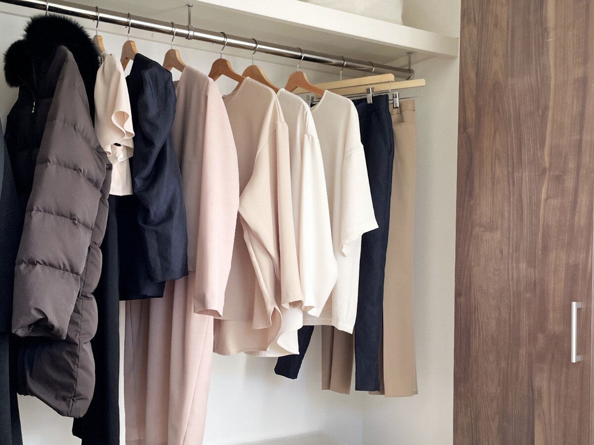 ミニマリストいえはのクローゼット