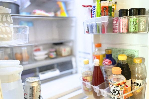 冷蔵庫内の写真（どこに何があるかわかりやすい定位置づくり）
