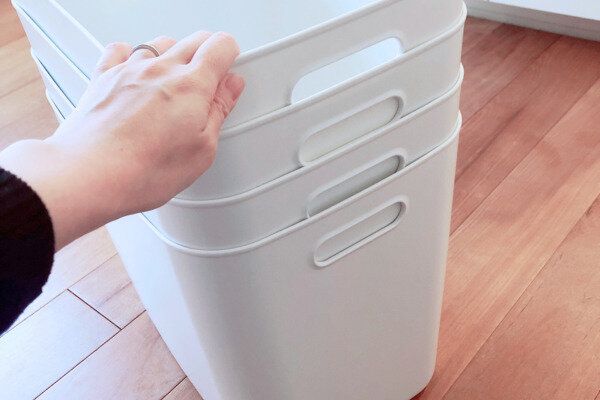 収納アイテムがいくつも重なっている写真