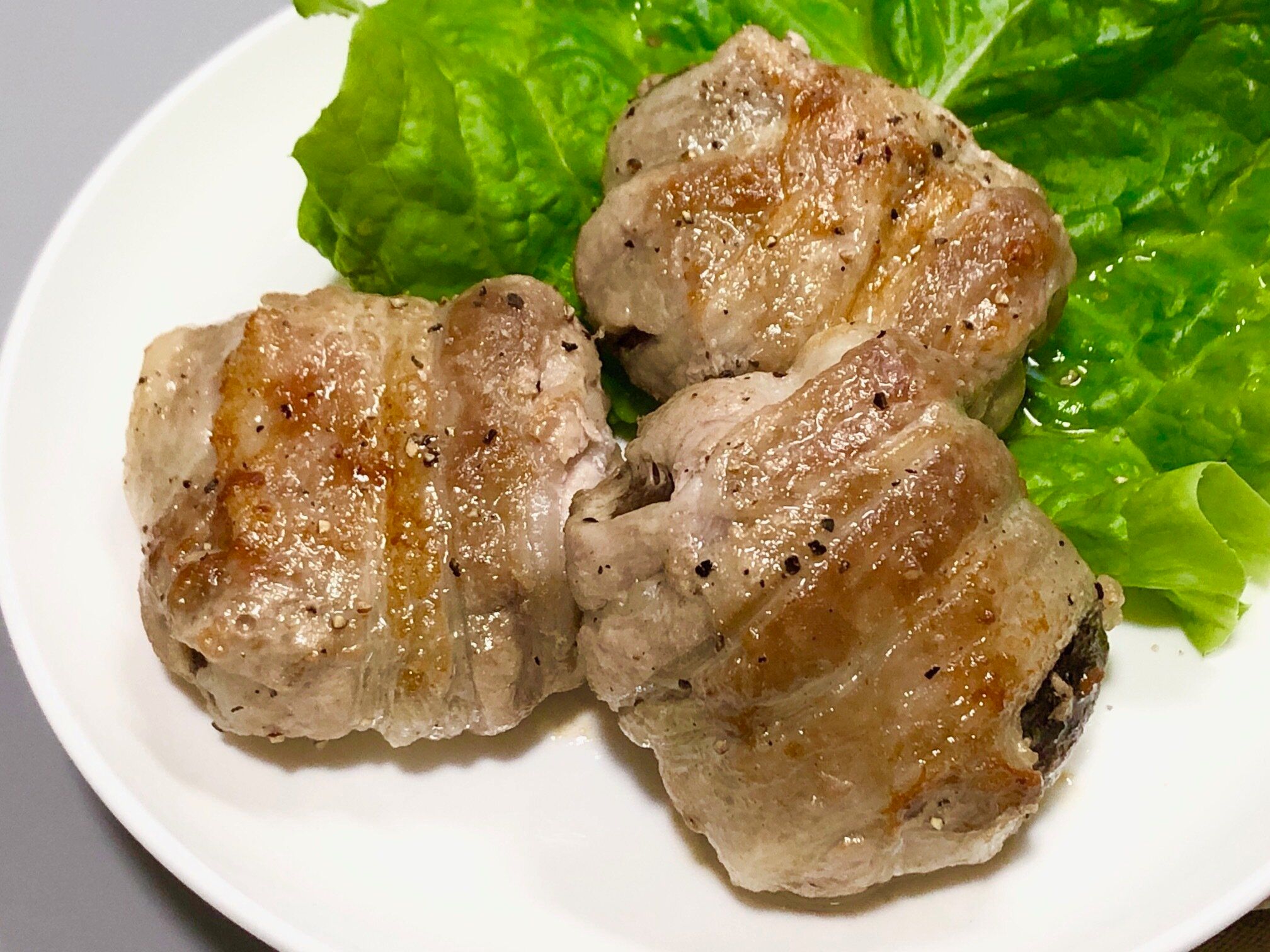 しいたけの肉巻き