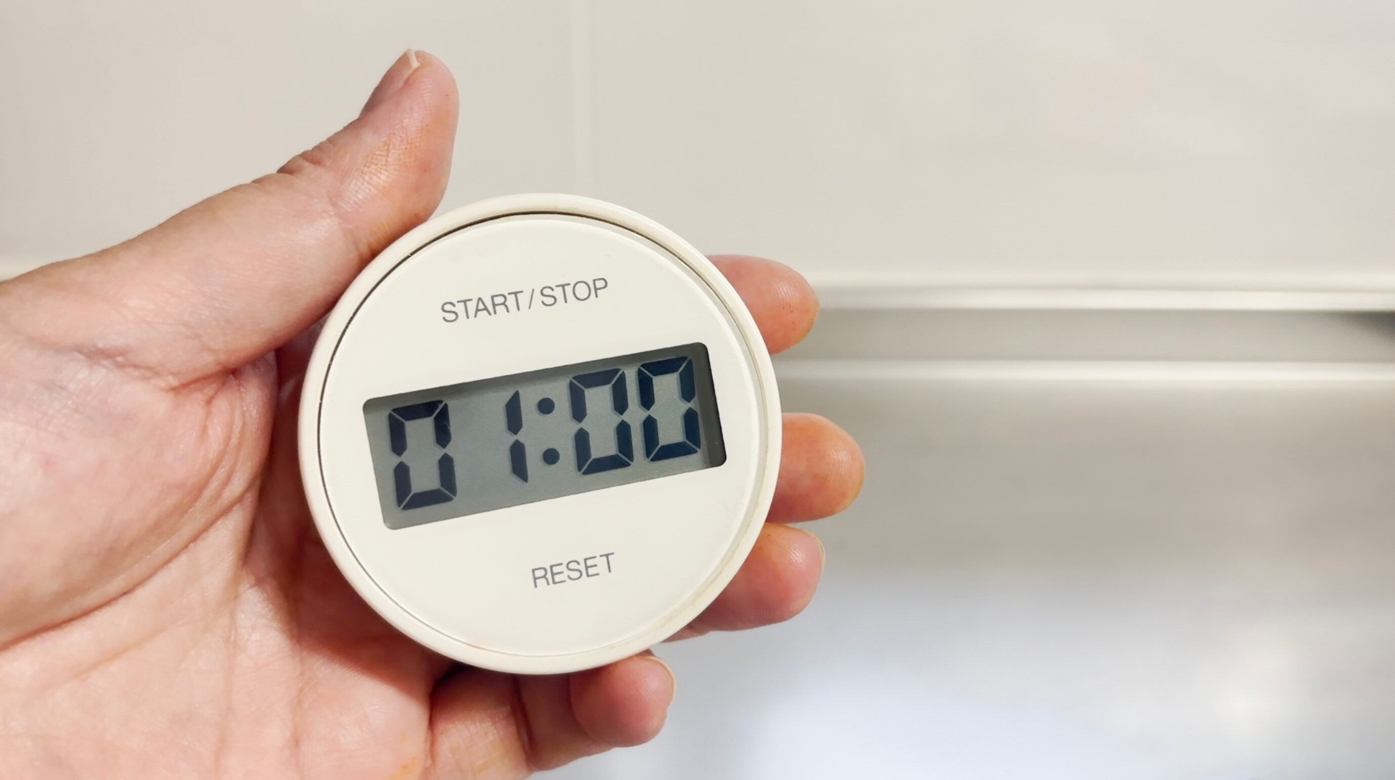 1分タイマーをつける