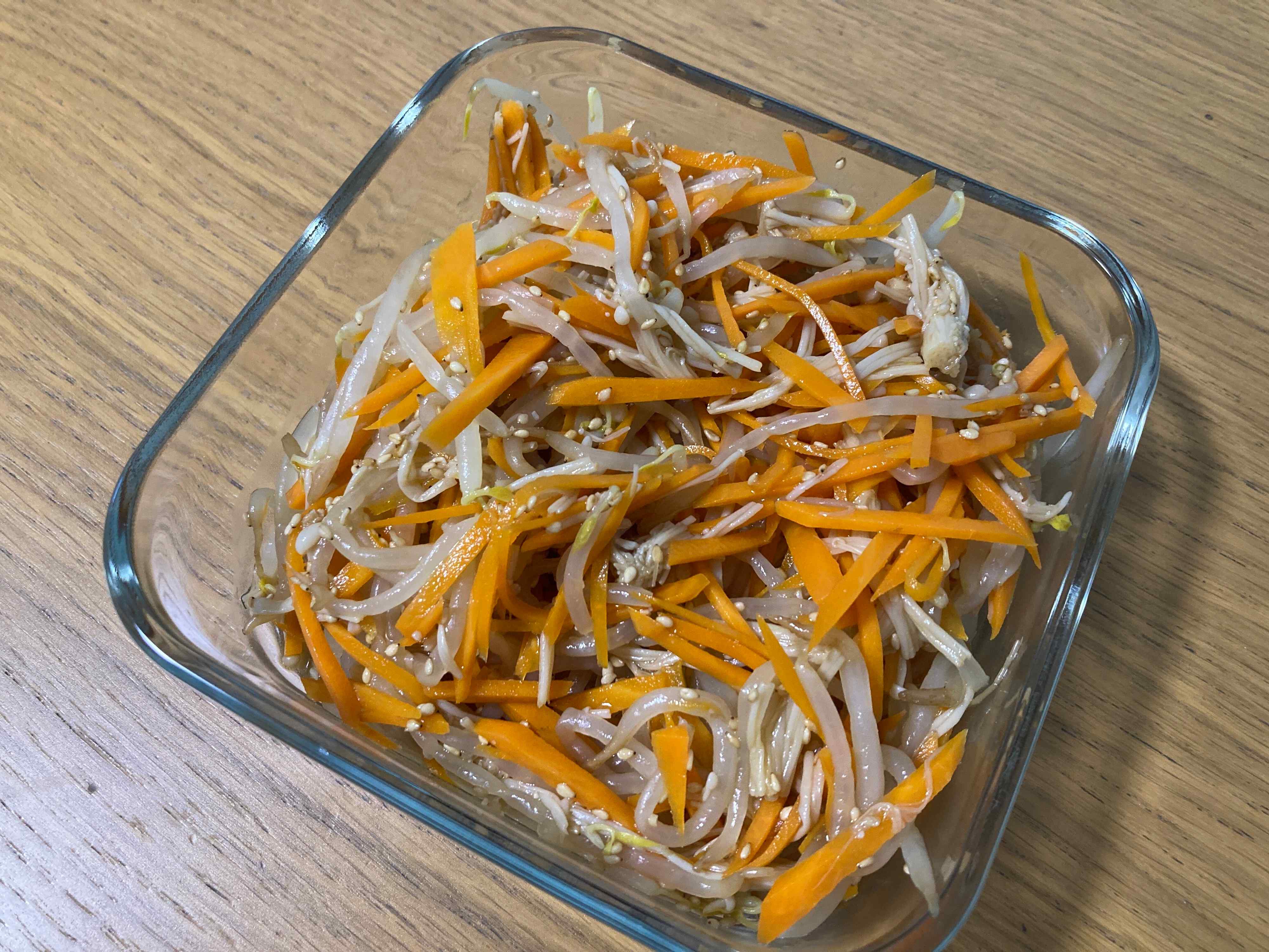 もやしとえのきのポン酢和え