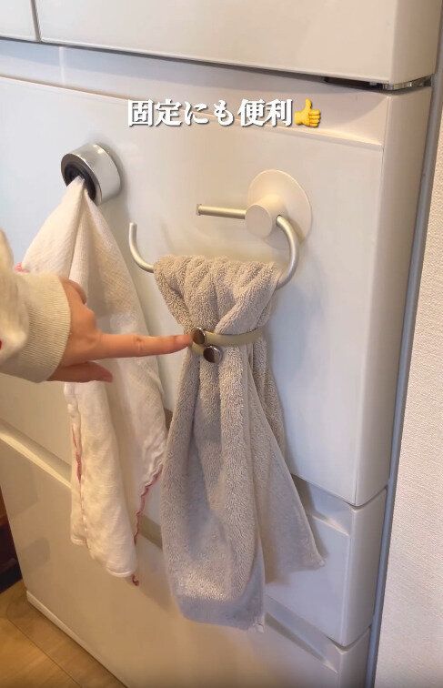 【ダイソー】落ちやすいタオルの固定にも便利