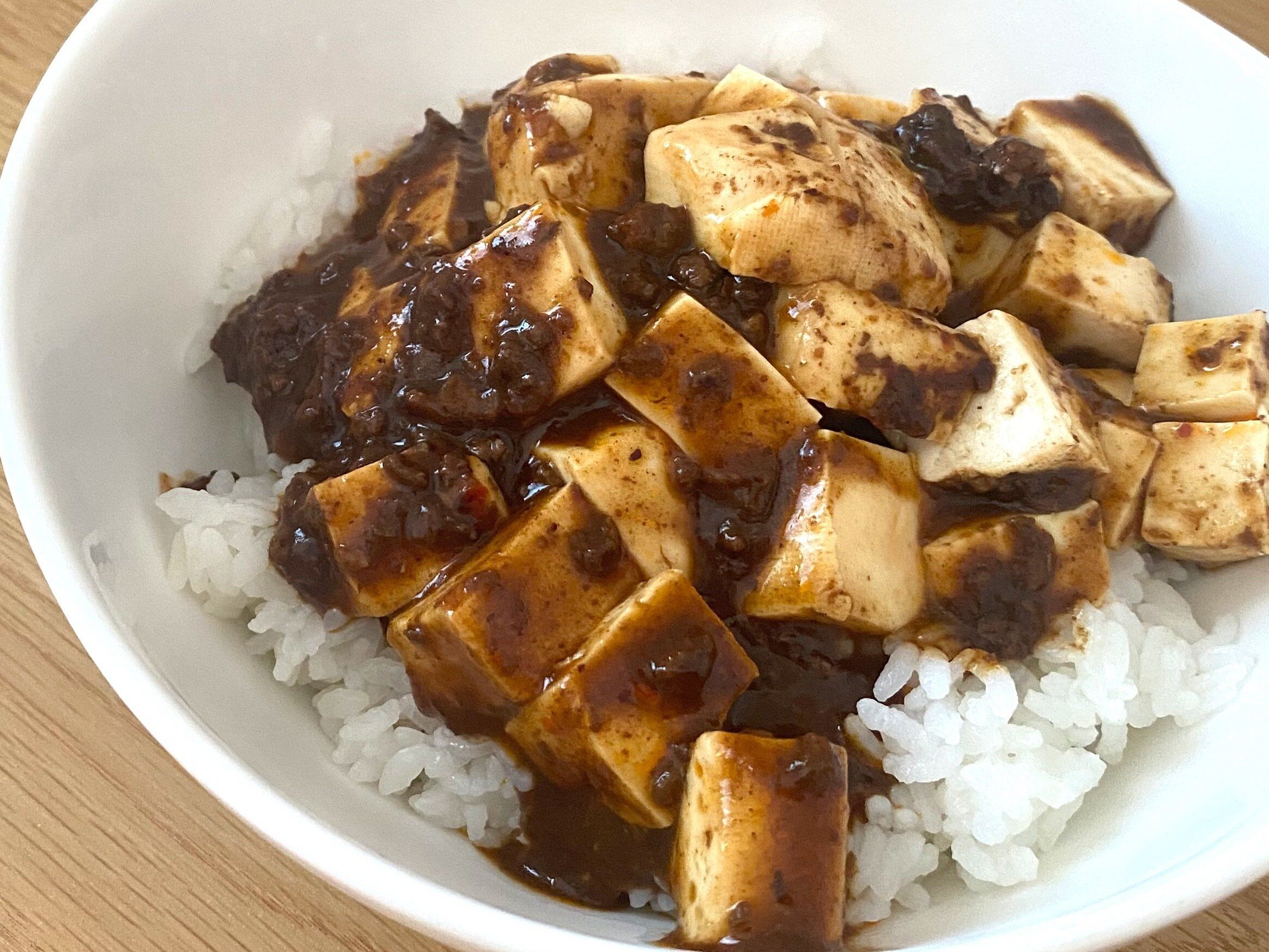 レンジで簡単　黒麻婆丼の素