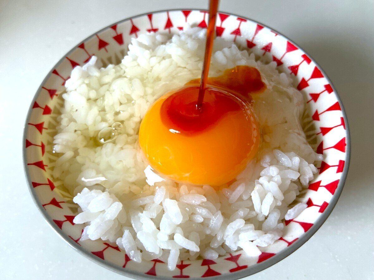 卵かけご飯に
