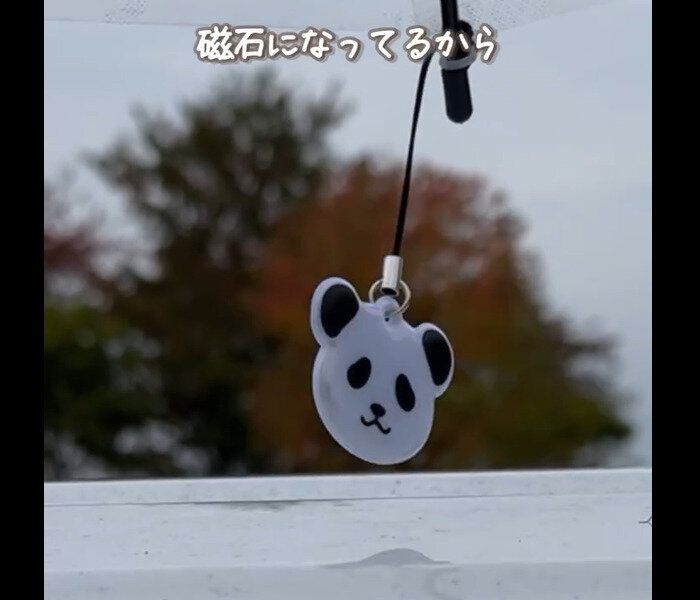 【セリア】びしょ濡れ回避！マグネット傘ストラップ