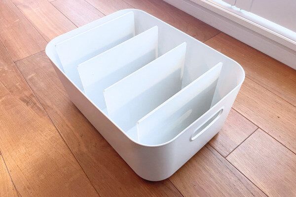 無印良品の収納アイテムを組み合わせて使った例