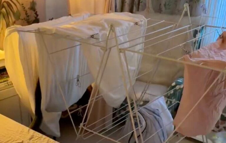 部屋干ししたシーツが、にゃんこのハンモックに!?無邪気にゆ〜らゆらとくつろぐ姿が「嘘みたいにかわいい」と5.1万いいね集める