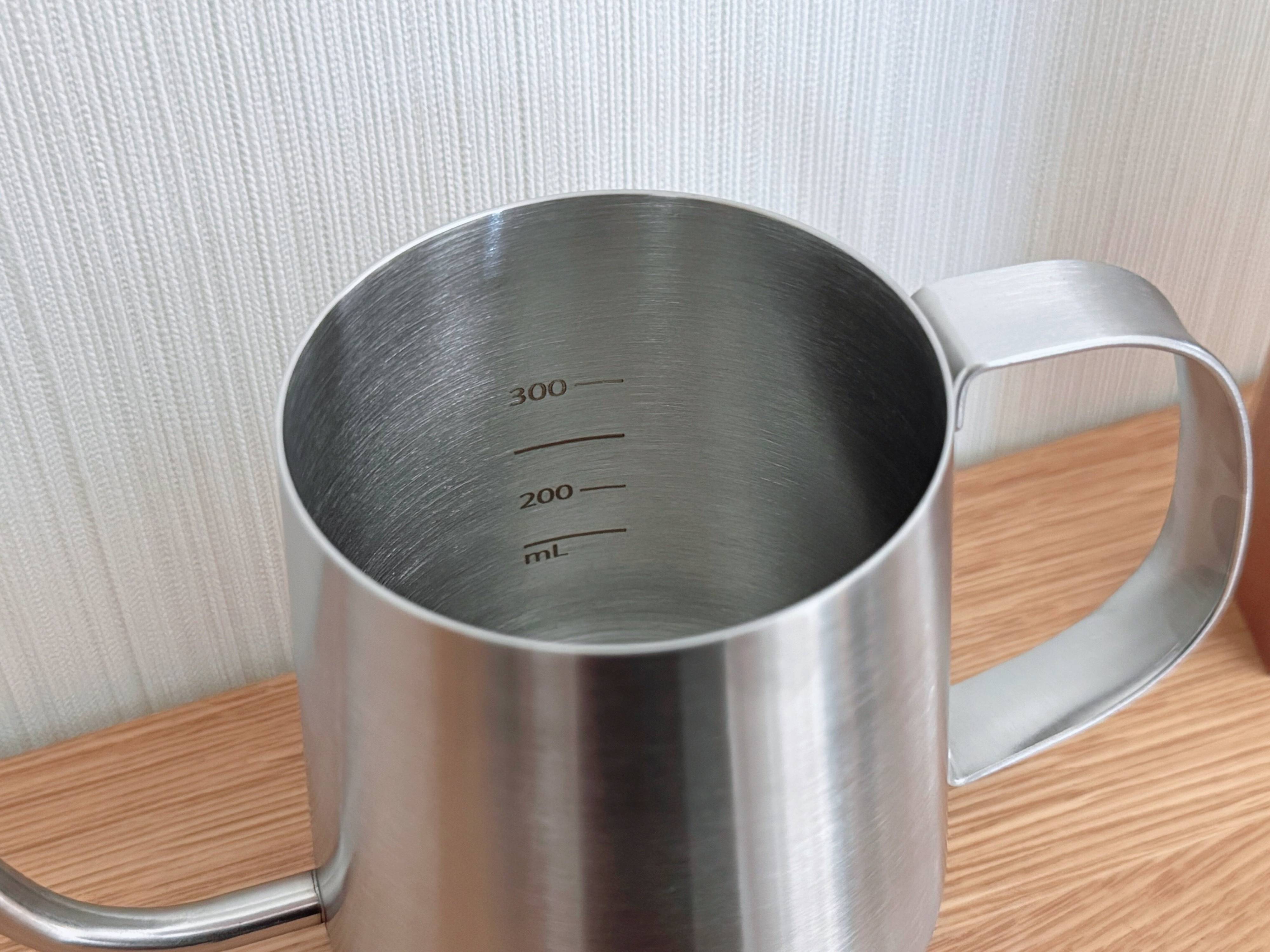 1．目盛り付きで味が安定するから