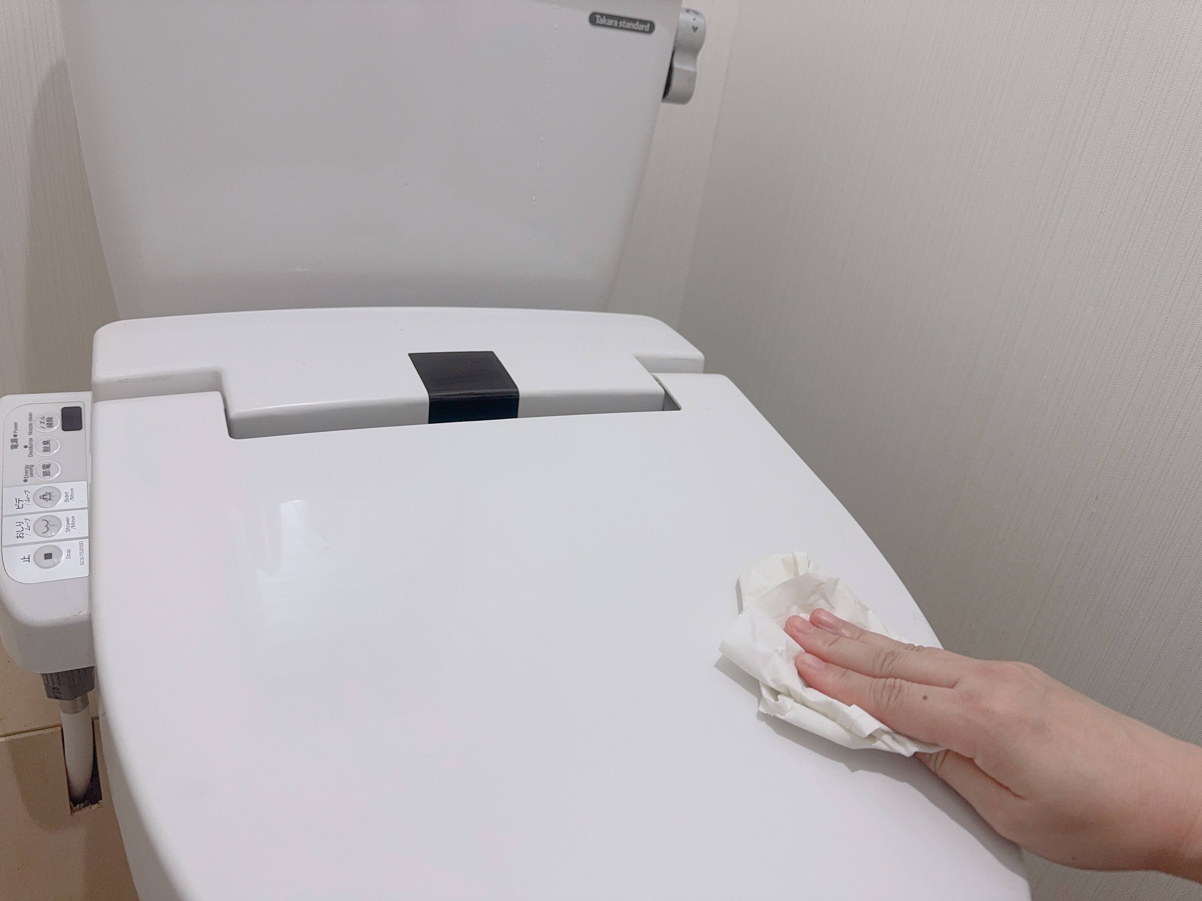 2．トイレに入るたびに1箇所だけ拭く