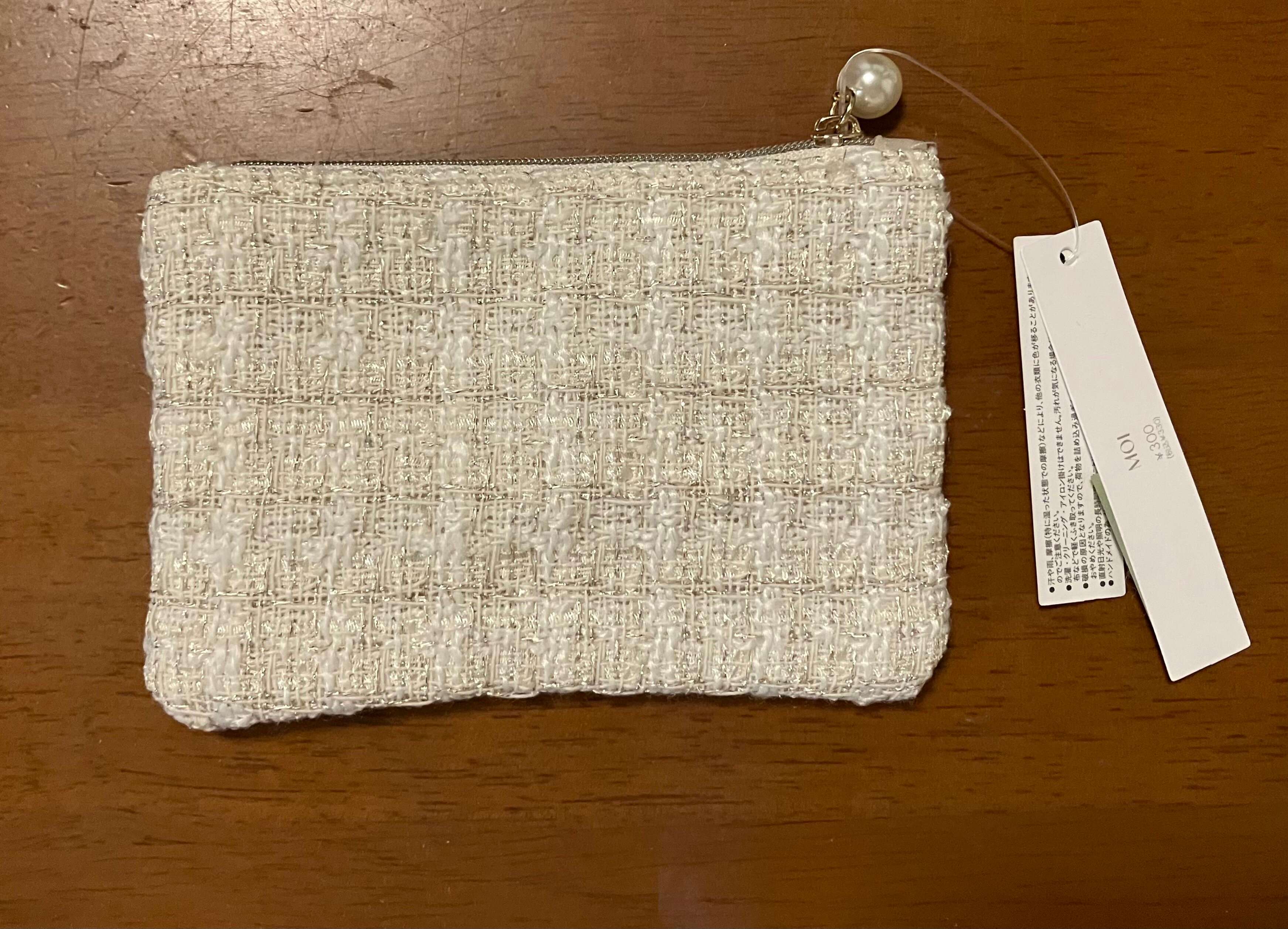 ツイードミニポーチ