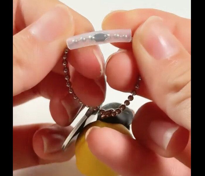 【ダイソー】落下防止!ボールチェーンプリテクションチューブ