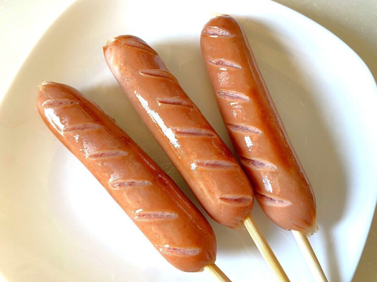 焼いたフランク