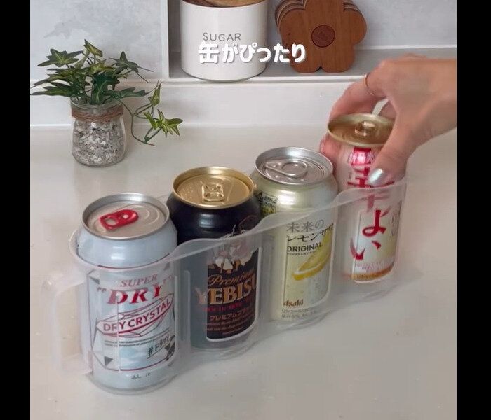 【ダイソー】スッキリ整う！缶ストッカー