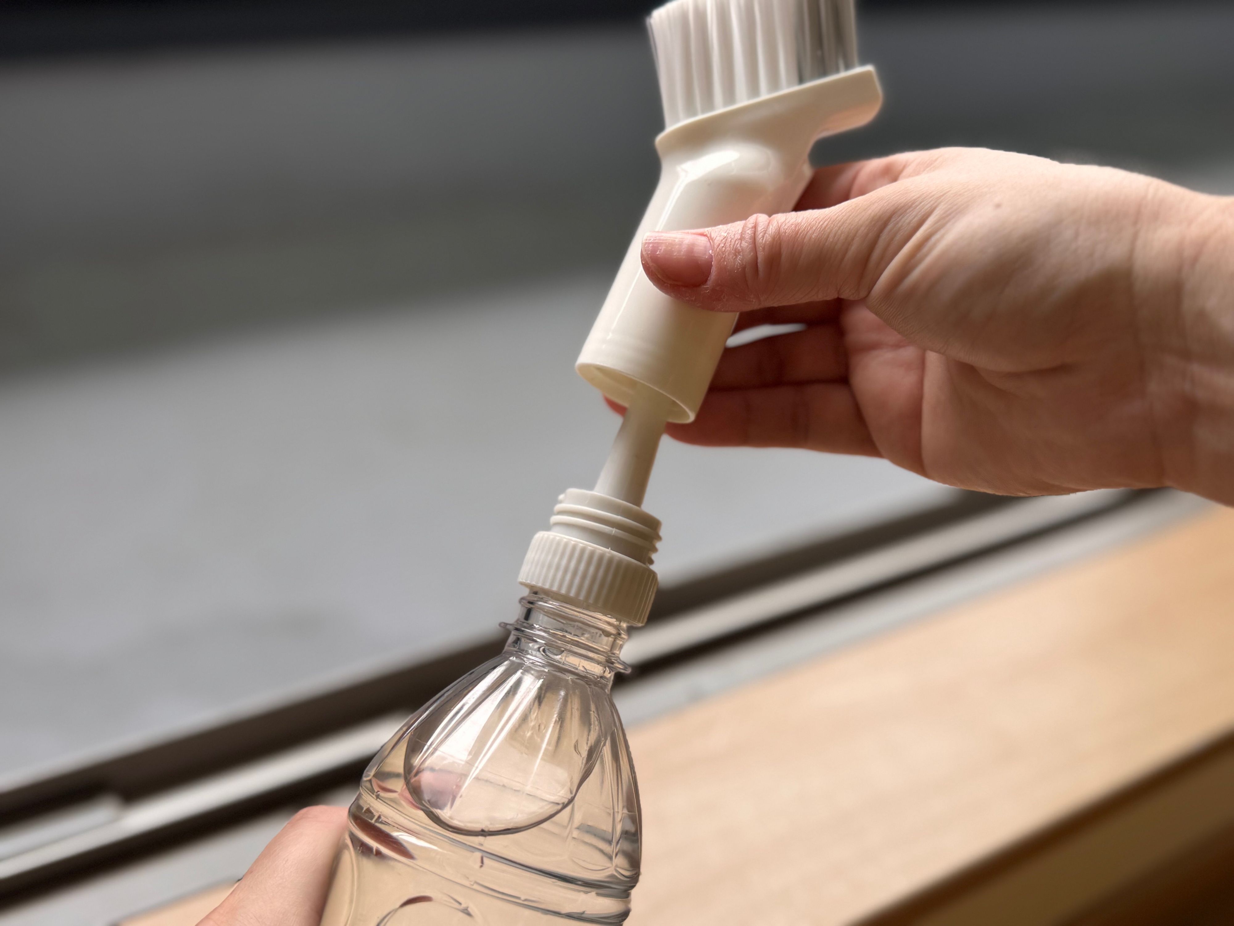 ブラシも取り付けられる！