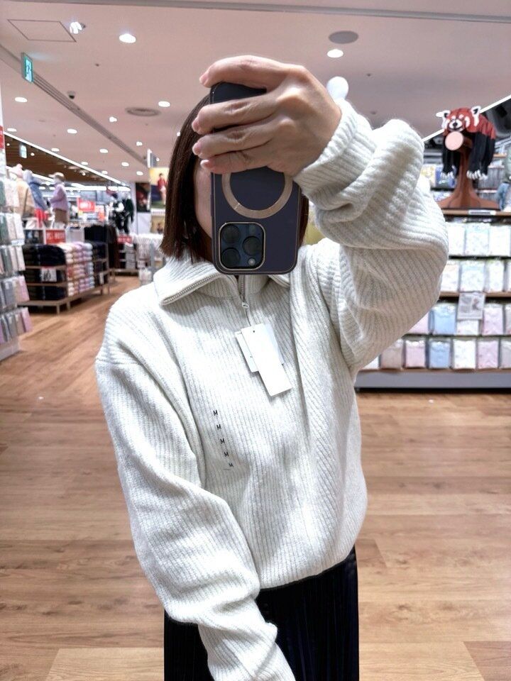 欧州UNIQLOアイテム スフレヤーンフルジップカーディガン