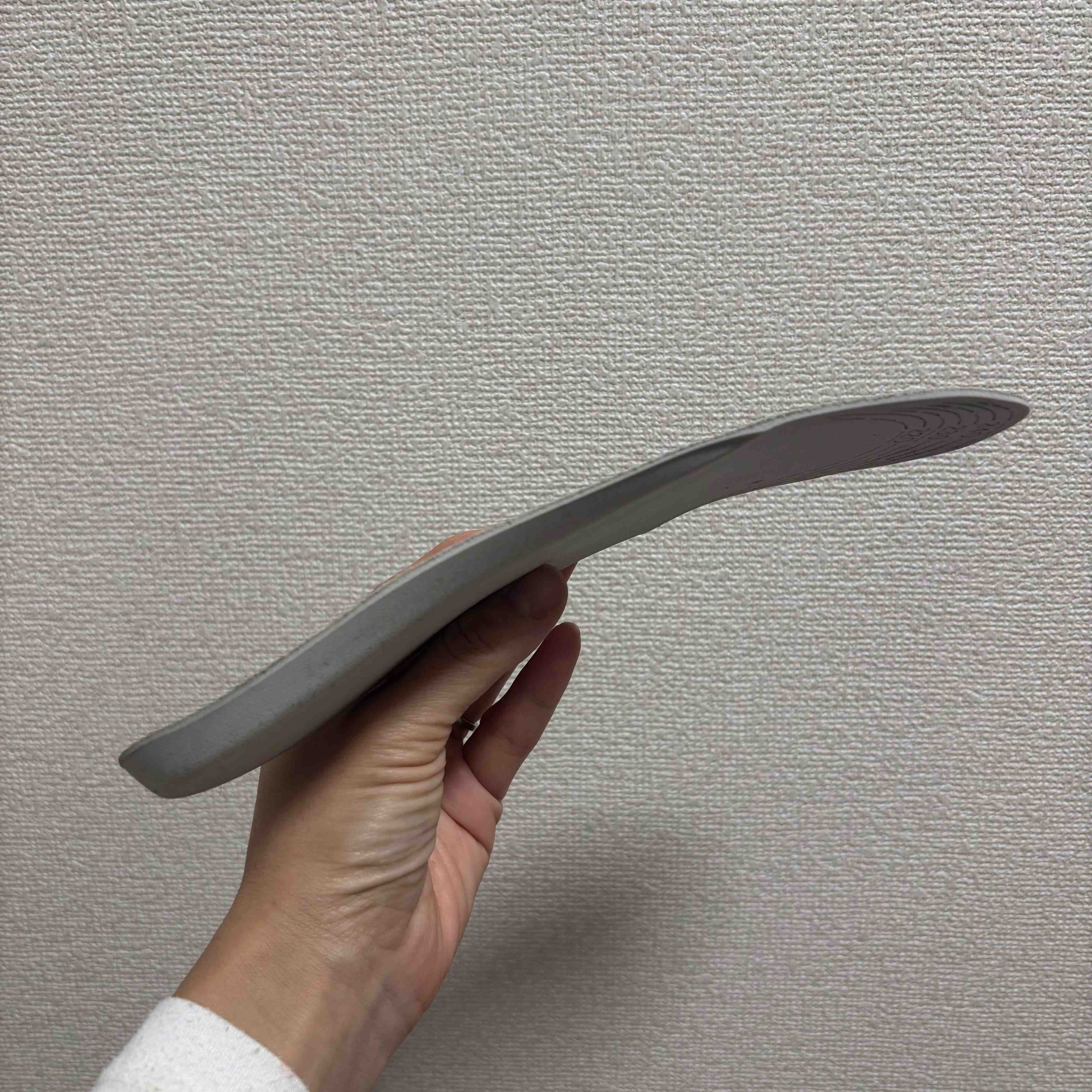 インソールを横から見たところ