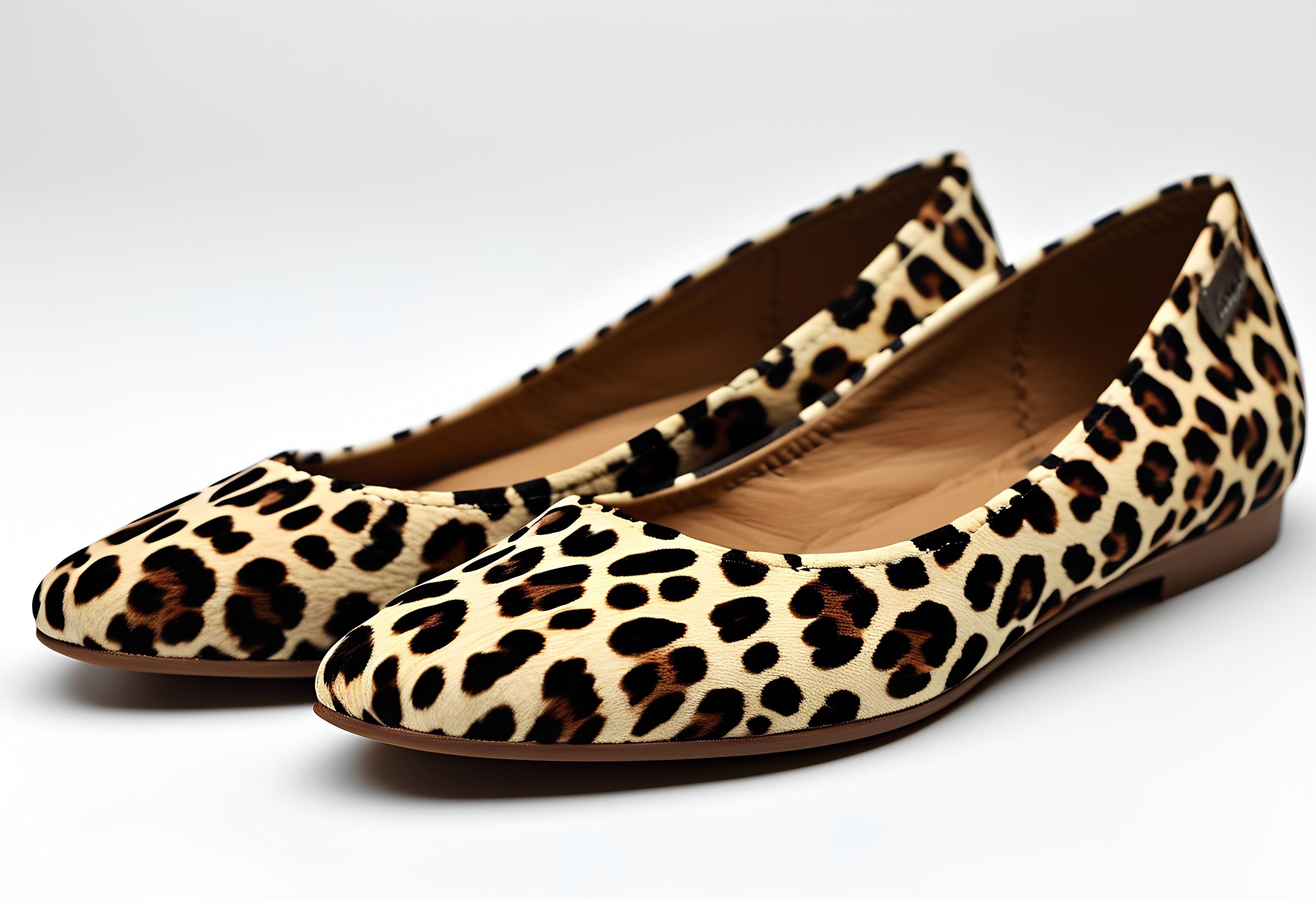 レオパード柄バレエシューズ