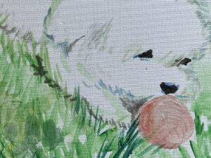 【絶賛の嵐】30年ぶりに母が描き出した“犬の絵”！あふれる魅力に「素敵」「うちの子も描いて」の声多数