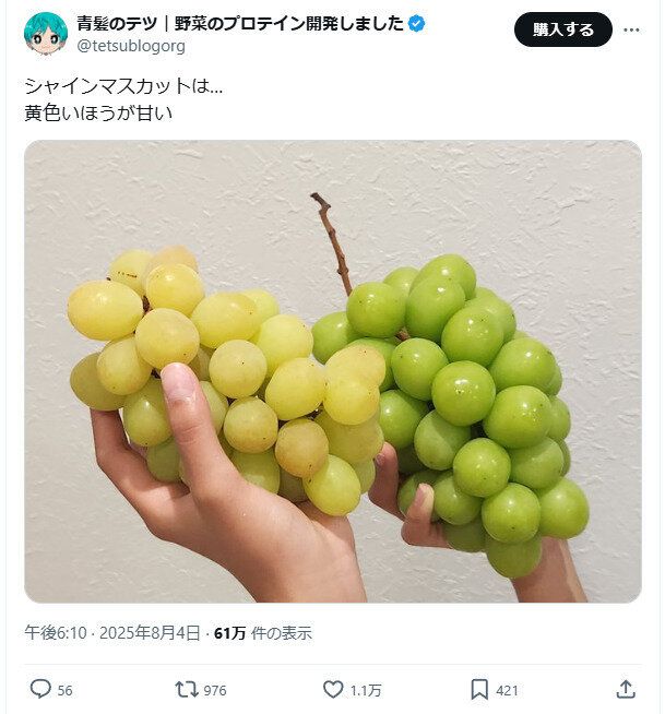 シャインマスカットの選び方