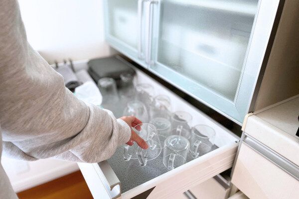 食器の出し入れがスムーズな様子