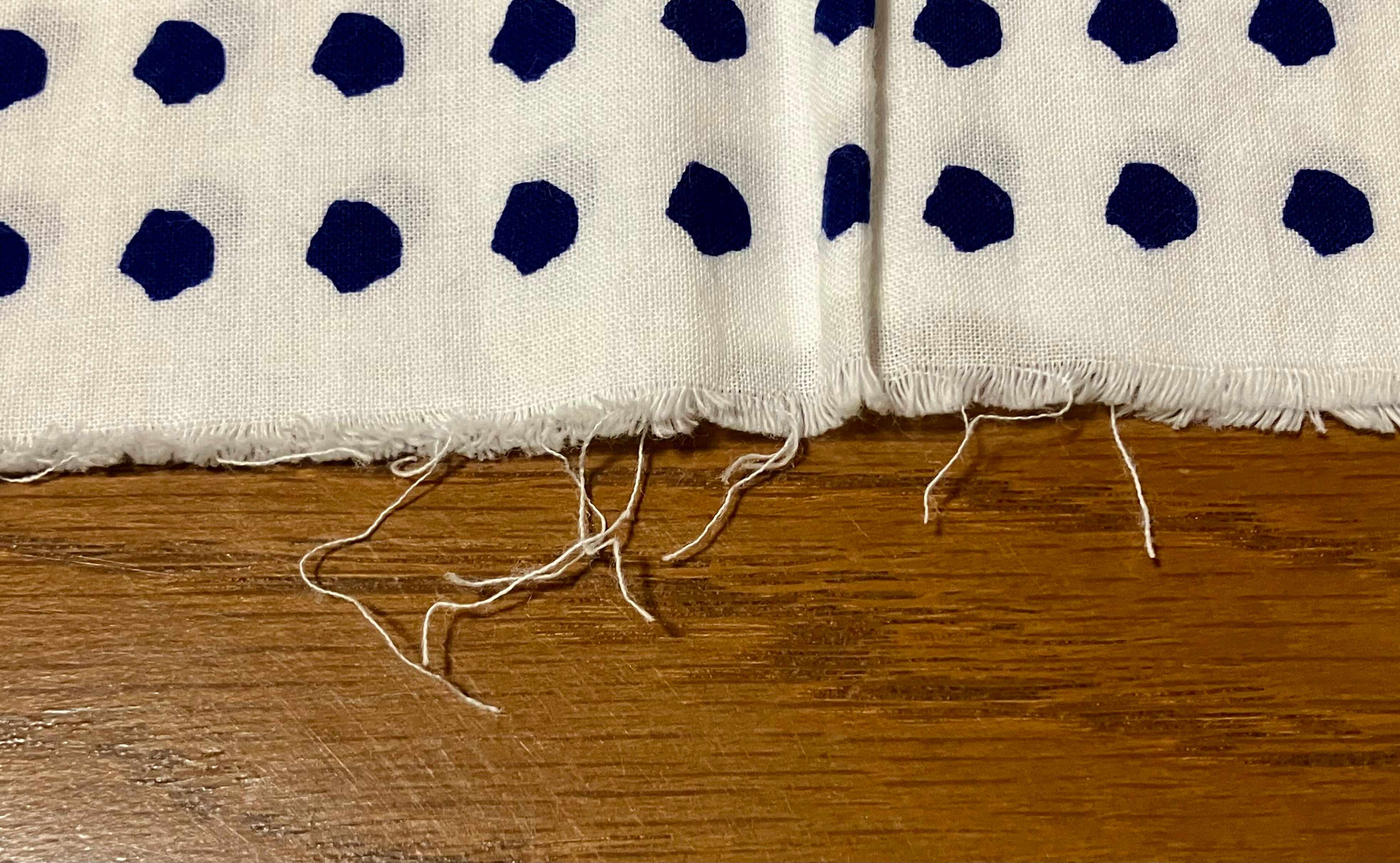 手ぬぐいのほつれに使用