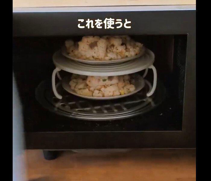 【ダイソー】ないと後悔!2段レンジトレイ