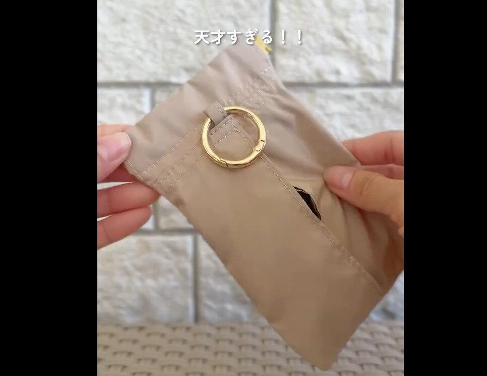 【3COINS】天才すぎる！携帯用ダストポーチ