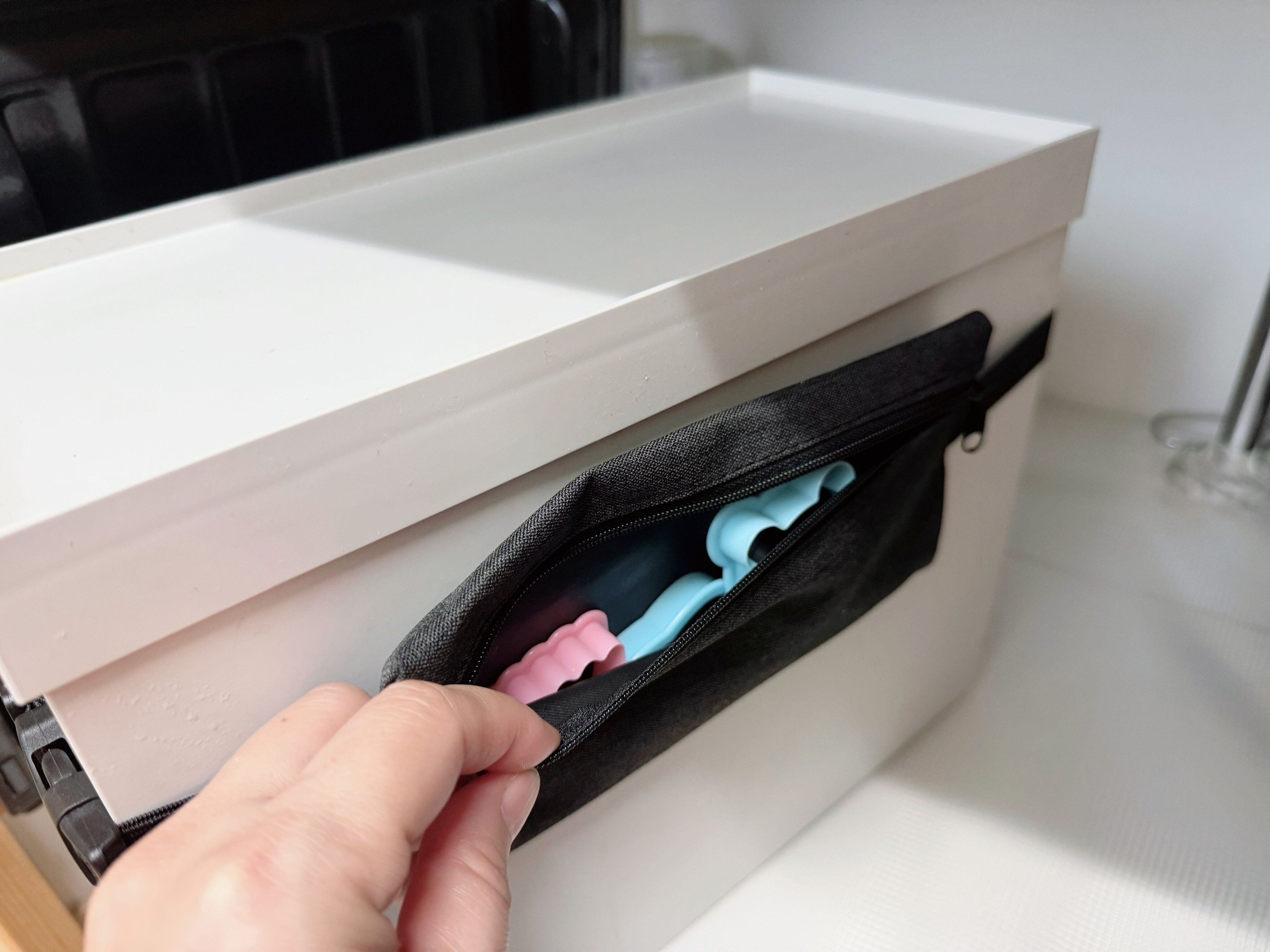 収納用品と組み合わせて