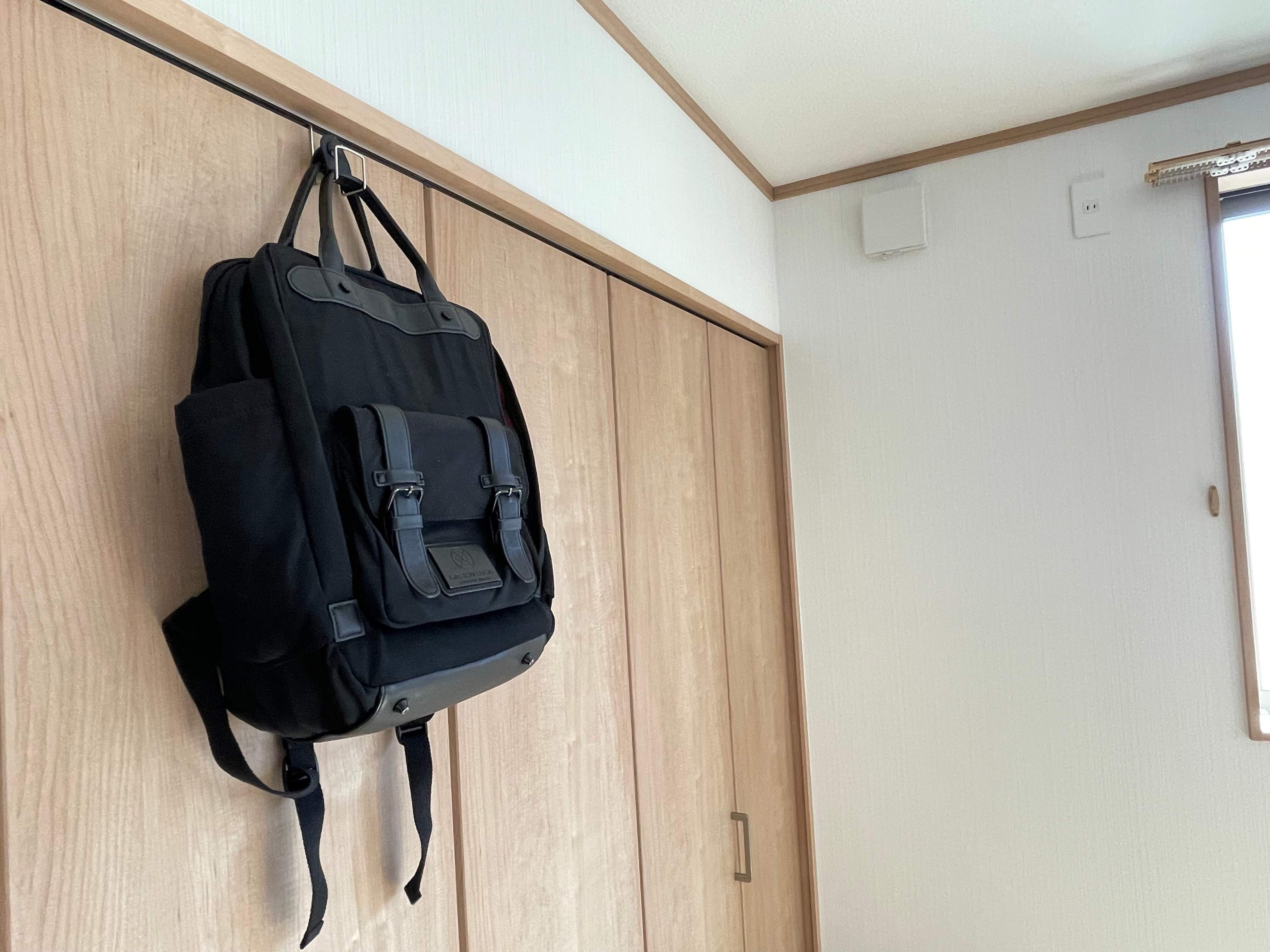 1．キャリーケースで行くのをやめた